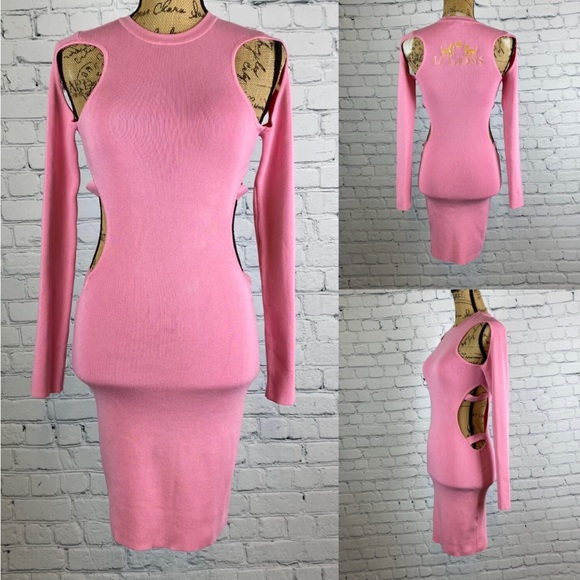 Fashion Nova Dresses & Skirts - Fashion Nova Pink Cutouts Bodycon Dress